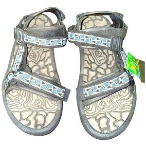 NEW TEVA Terra Fi 5 Universal Black Geotmetix blue black Sandals